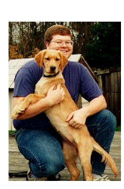 Rob and Teddy as a teen pup.